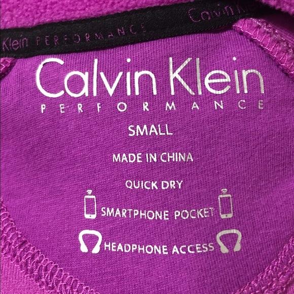 Calvin Klein Performance- Full Zip- Sweatshirt-Purple- Size Small - Picture 8 of 9